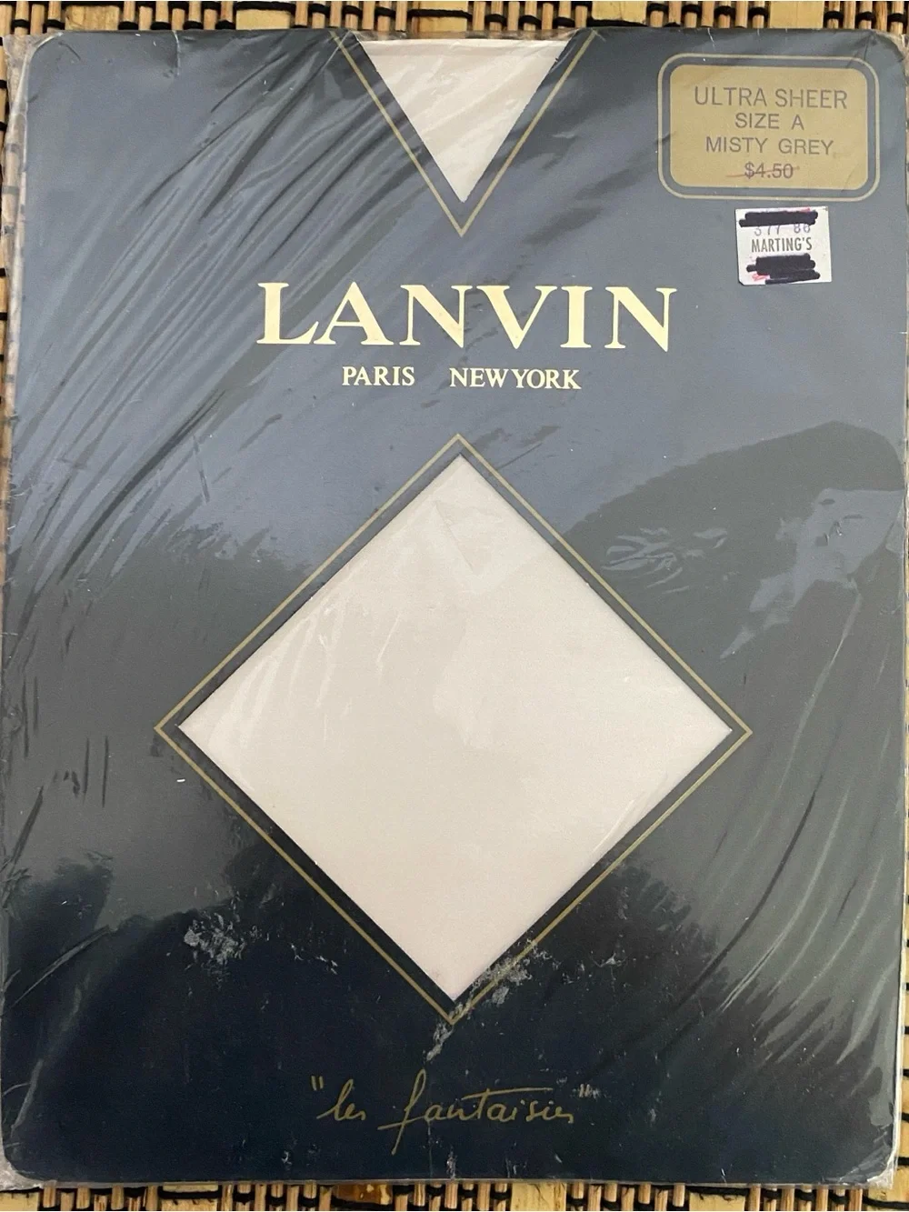 Vintage Lanvin Givenchy Pantyhose Lot Ultra Sheer Size A Demi